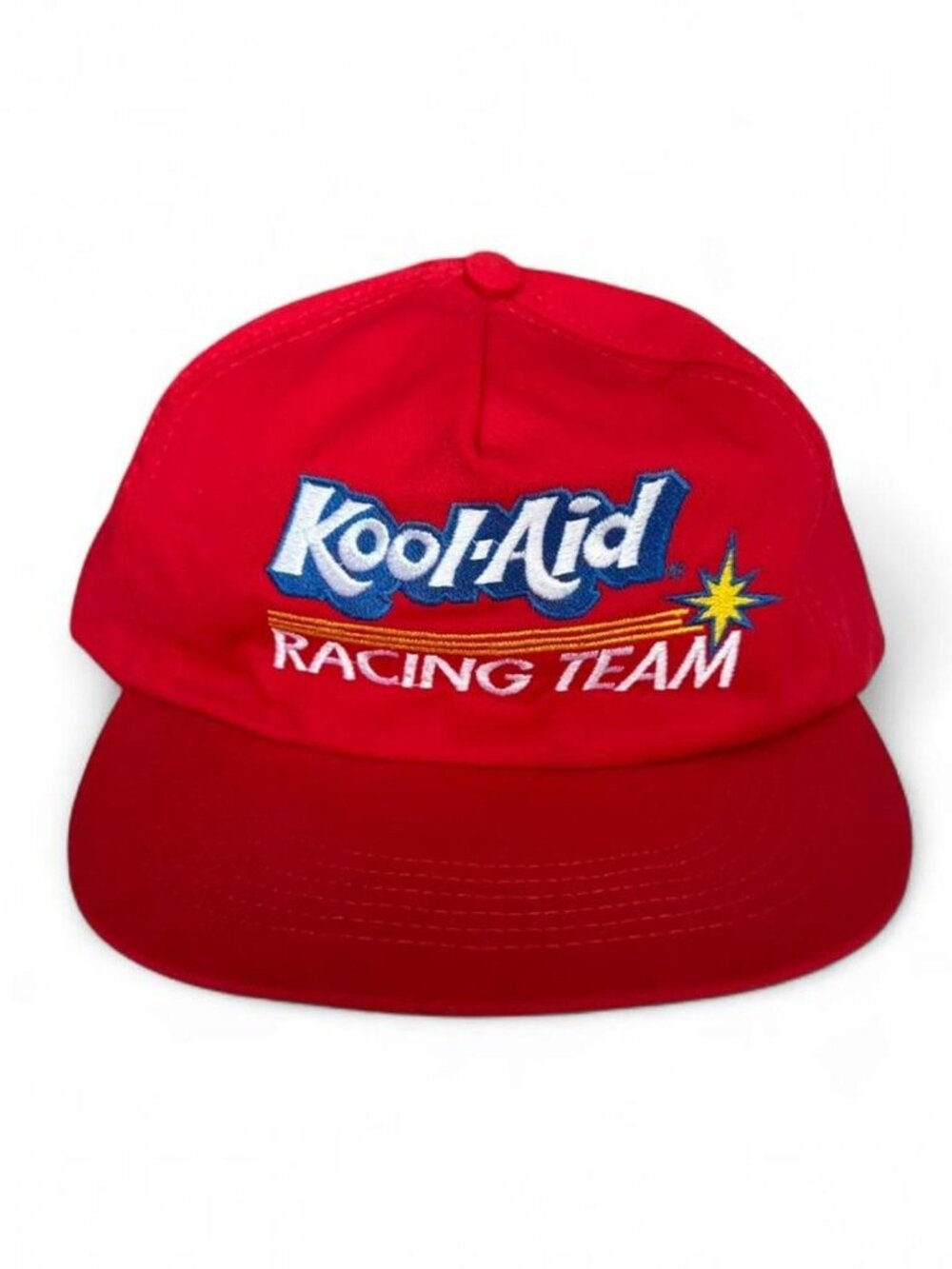 Vintage 80s 90s Kool-Aid Racing Team Snapback Hat Red